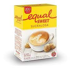 EQUALSWEET EDULCORANTE x200u SOBRES SUCRALOSA
