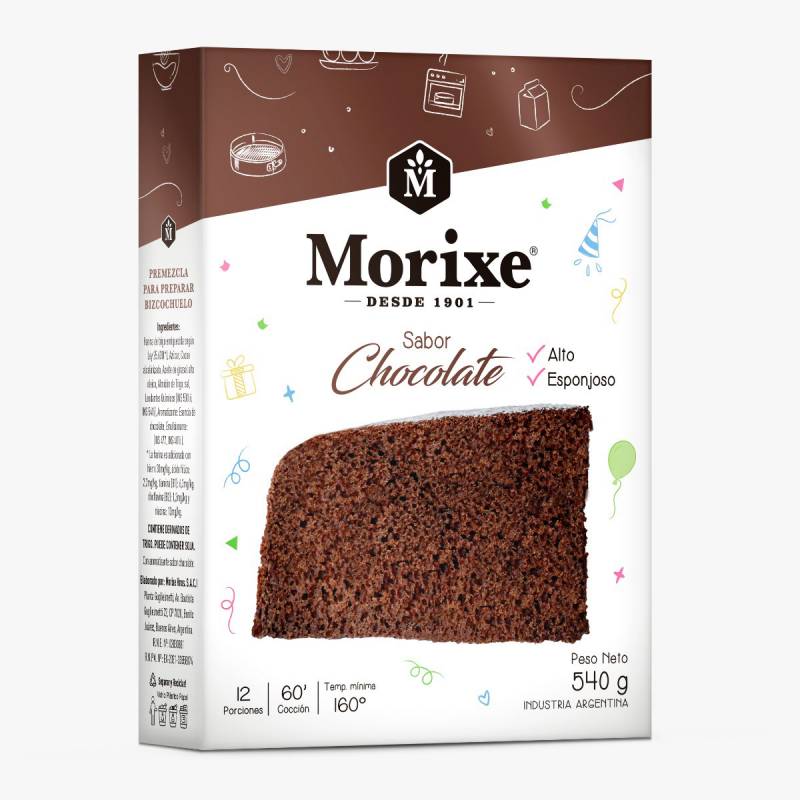 MORIXE BIZCOCHUELO x540g CHOCOLATE