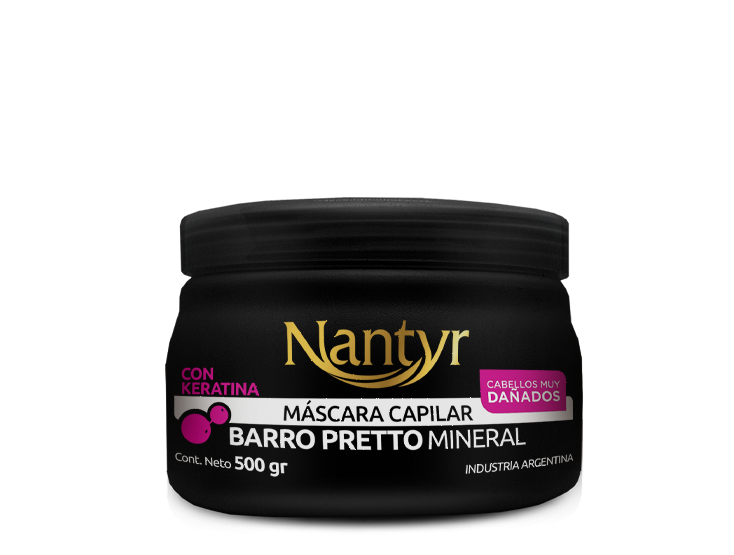 NANTYR TRAT CAP x500ml BARRO PRETO KERATINA