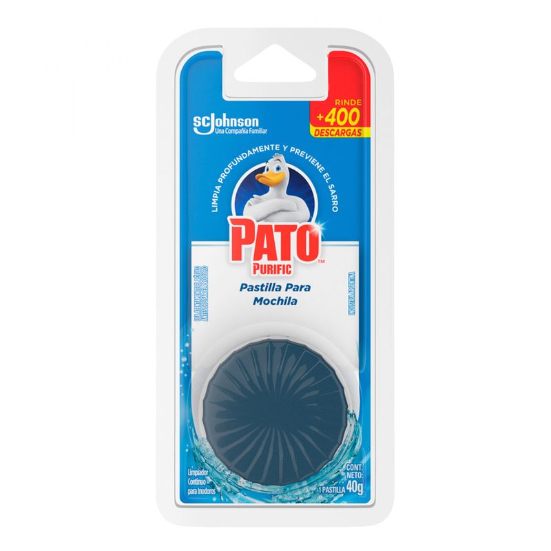 PATO BLOQUE P/MOCHILA 1ux40g