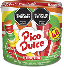 PICO DULCE CHUPETIN POTE x48u