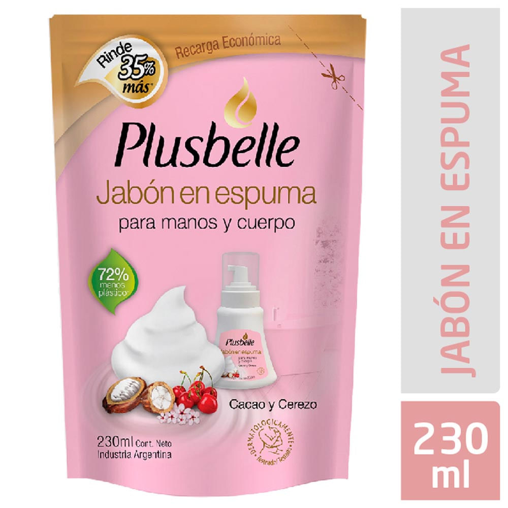 PLUSBELLE JAB ESPUMA x230ml DP CACAO