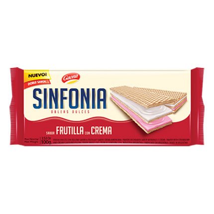 GAONA SINFONIA x100g FRUTILLA/CREMA