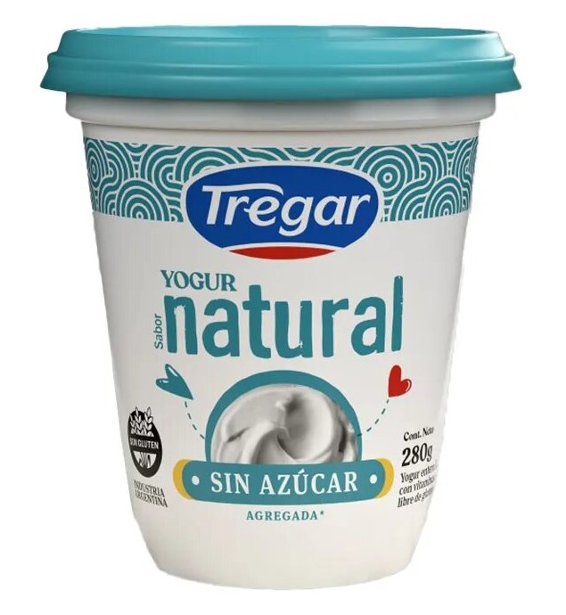 TREGAR YOGUR NATURAL x280g S/AZUCAR