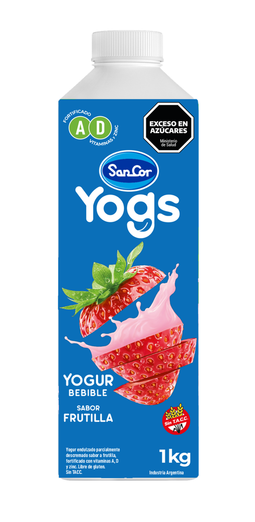 SANCOR YOGUR TETRA x1L FRUTILLA