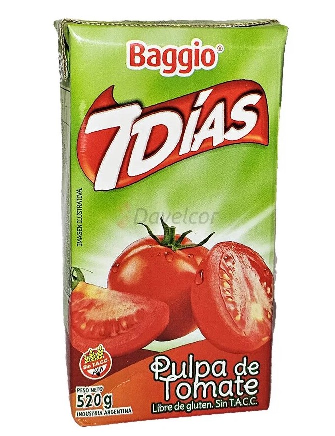 7 DIAS TOMATE PULPA x520g