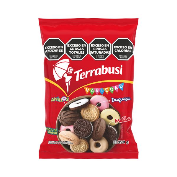 TERRABUSI GALLETA VARIEDAD x390g