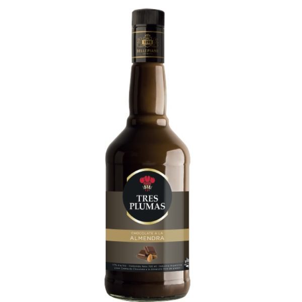 TRES PLUMAS LICOR x750cc CHOC-ALM