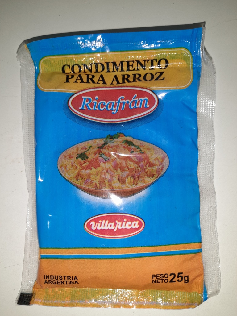 VILLA RICA COND P/ARROZ x25g