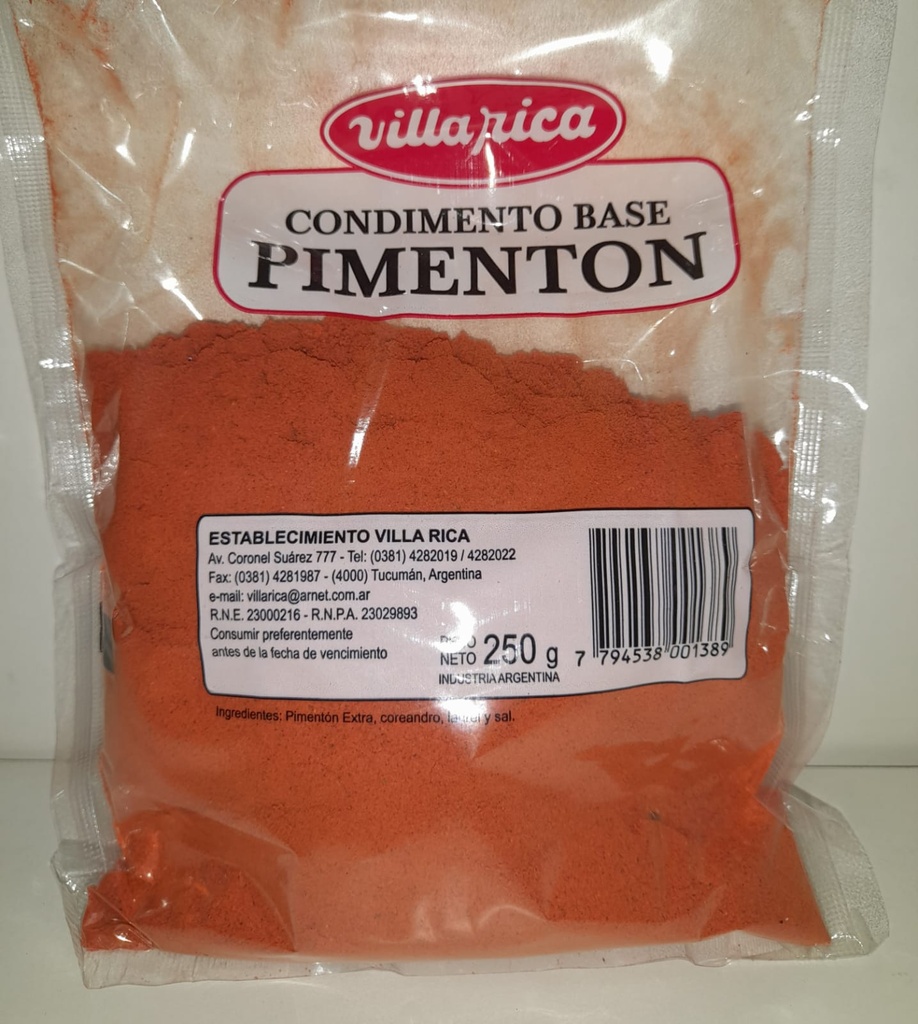 VILLA RICA PIMENTON x250g BASE