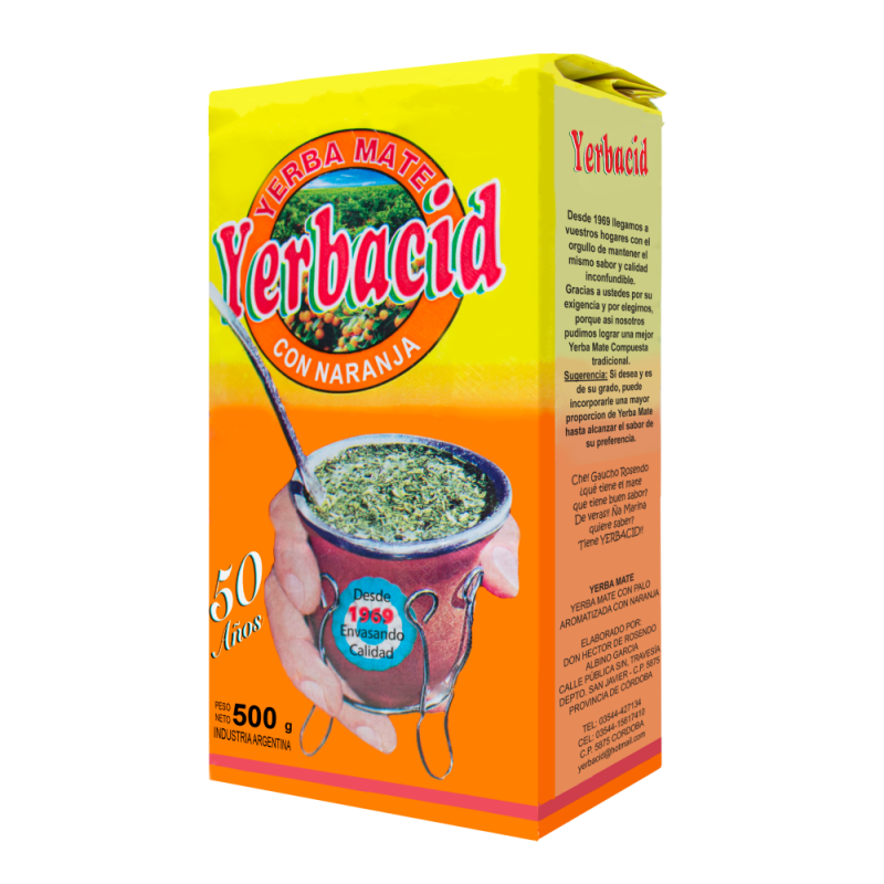 YERBACID YERBA x500g NARANJA