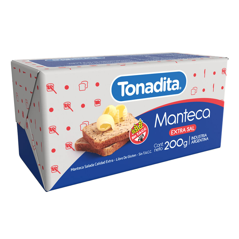 TONADITA MANTECA x200g EXTRA SAL