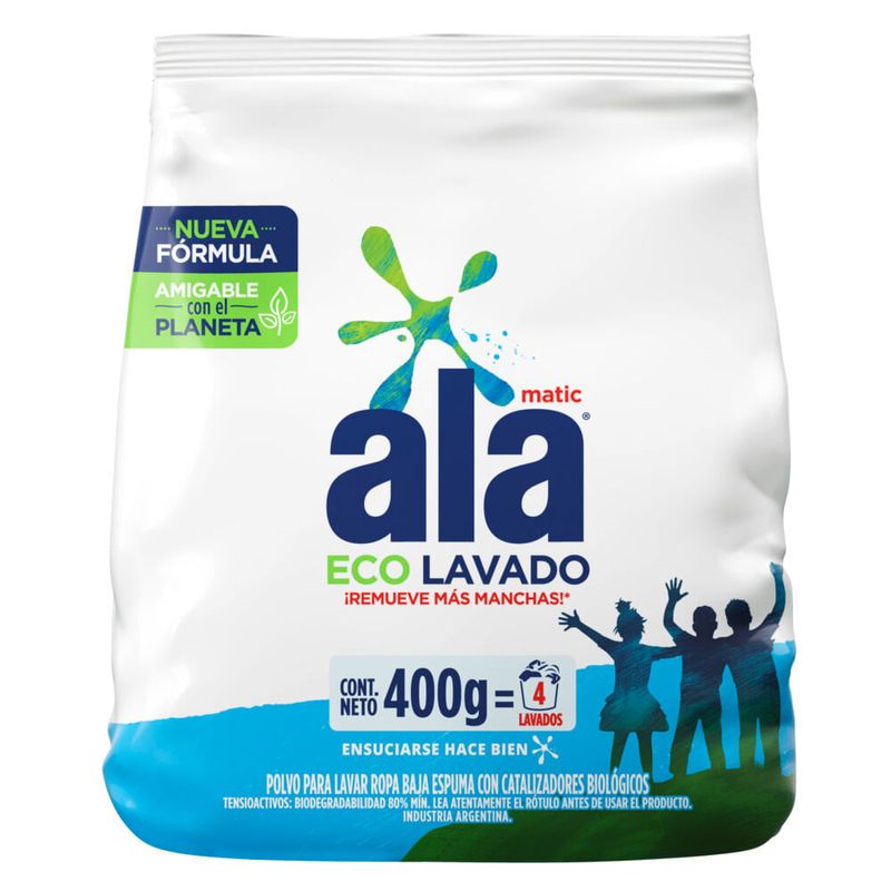 ALA JAB POLVO x400g MATIC ECOLAV
