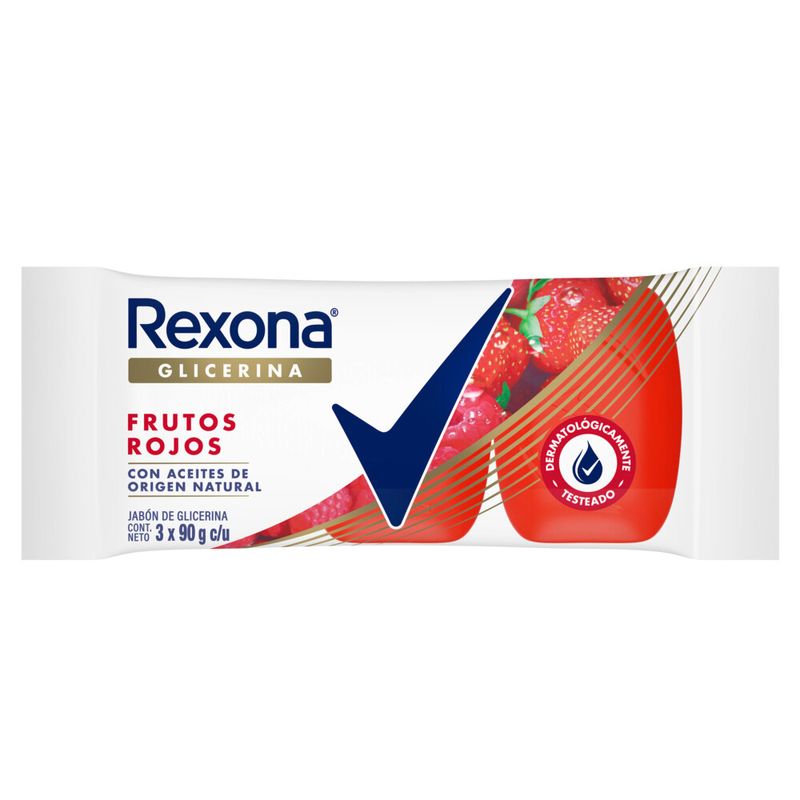 REXONA JABON TOC 3x90g FRUTOS ROJOS