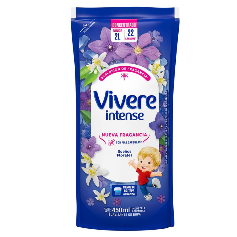 VIVERE SUAVIZANTE x450ml SUEÑOS FLOR