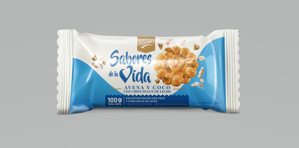 GAONA SAB DE LA VIDA x100g COCO/CHIPS/DLL
