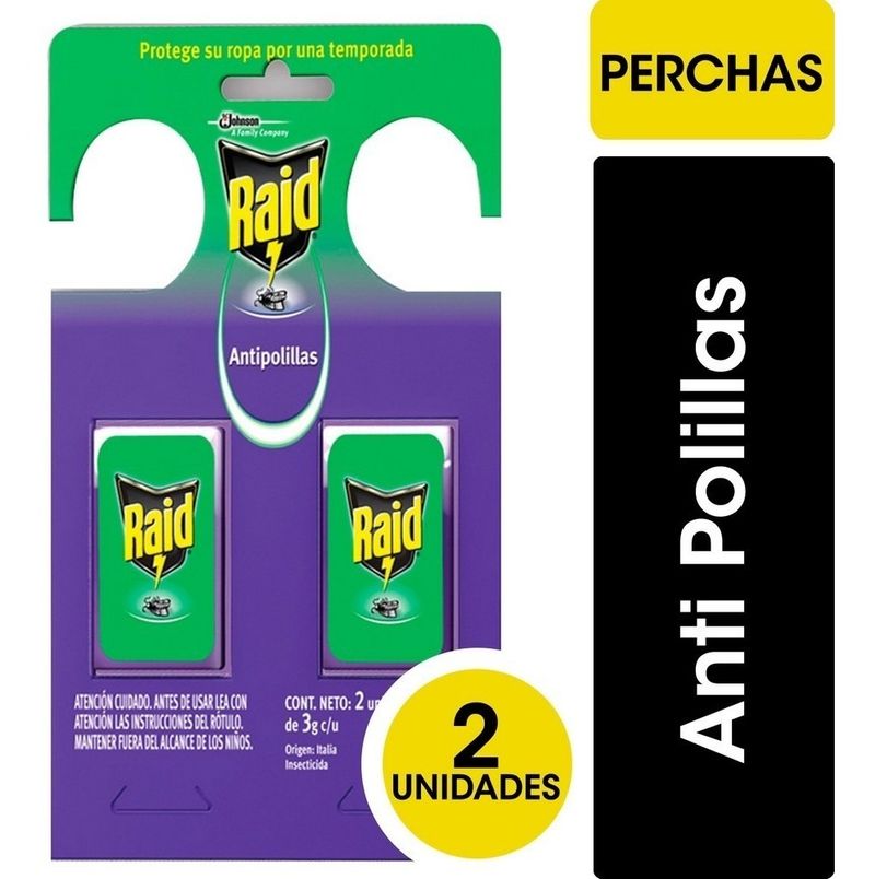 RAID PERCHA x2u POLILLA