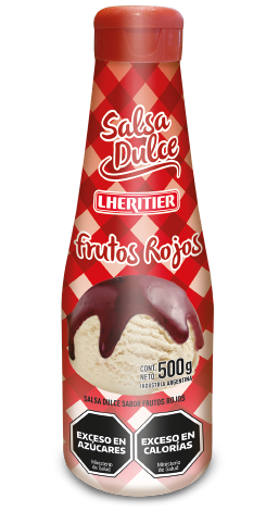 LHERITIER SALSA x500g FRUTOS ROJOS