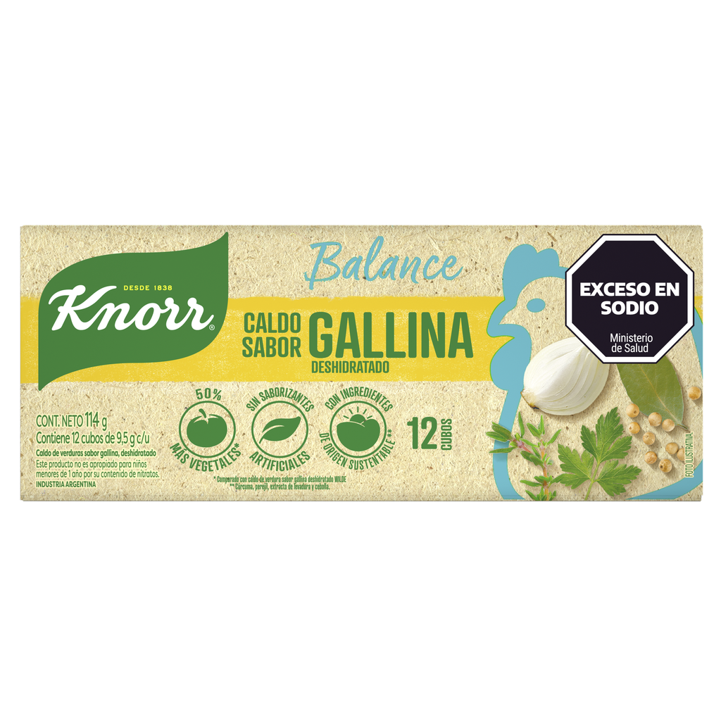 KNORR CALDO CUBITO x12u GALLINA BAL