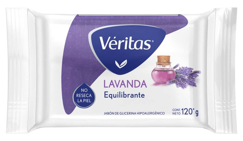 VERITAS JABON GLIC x120g LAVANDA
