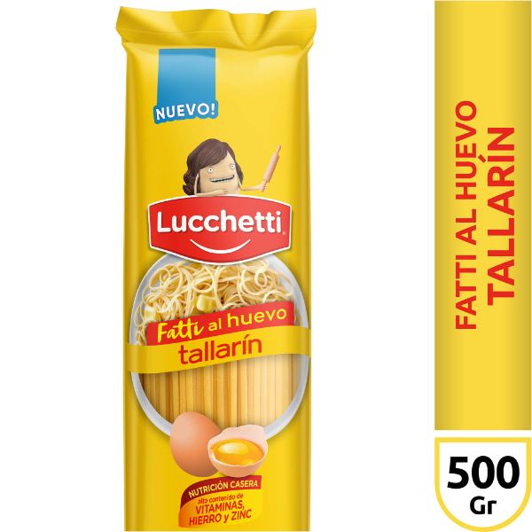 LUCCHETTI FIDEO x500g TALLARIN HUEVO