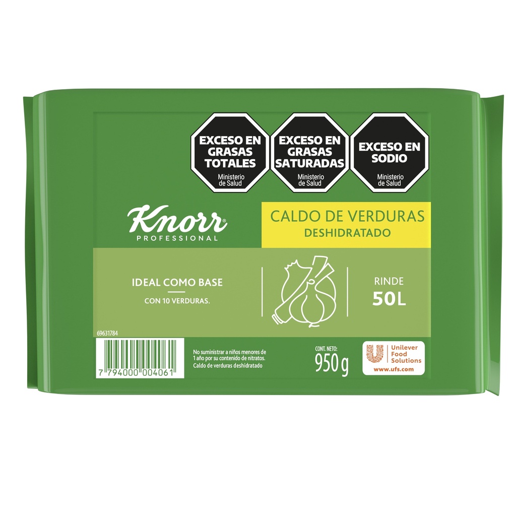 KNORR CALDO x950g VERDURA