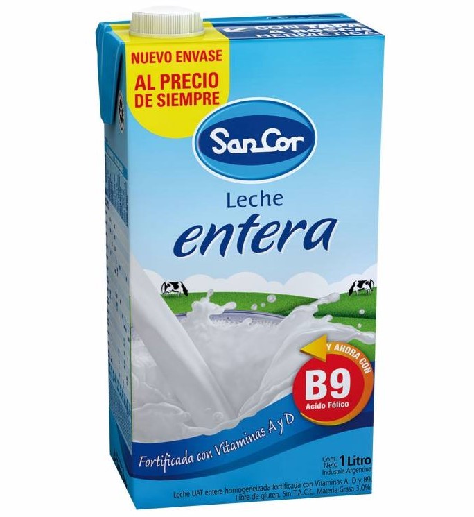 SANCOR LECHE UAT x1L ENTERA