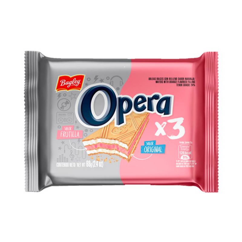 BAGLEY GALLETA OPERA x68g FRUTILLA