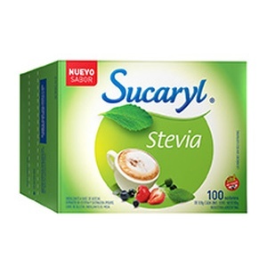 SUCARYL EDULCORANTE x100u SOBRES STEVIA