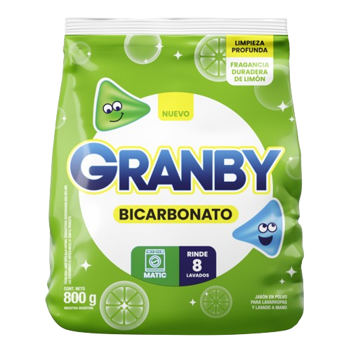 GRANBY JAB POLVO x800g MATIC LIMON