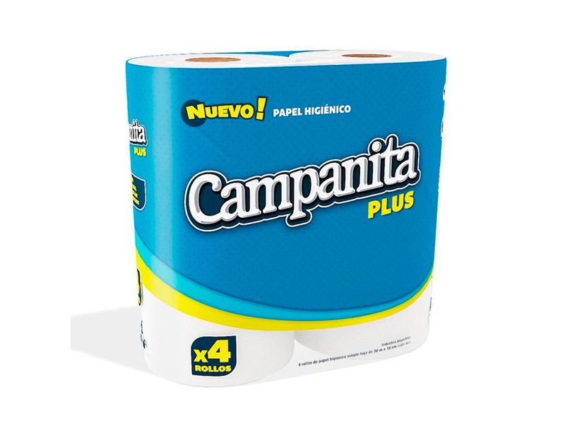 CAMPANITA PAPEL HIG 4x30m PLUS