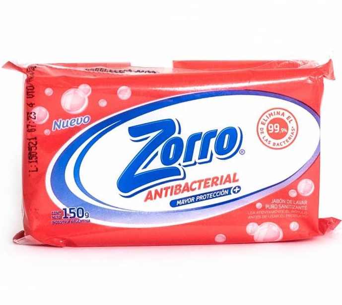 ZORRO JABON PAN x150g ANTIBACTERIAL