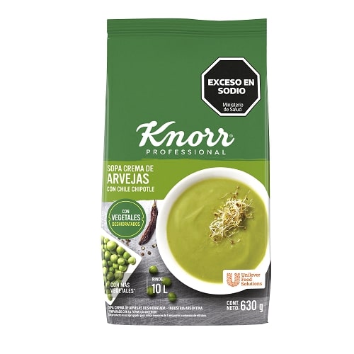 KNORR SOPA CR ARVEJA x630g C/CHILE