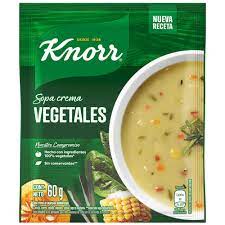 KNORR SOPA CREMA x60g VEGETALES