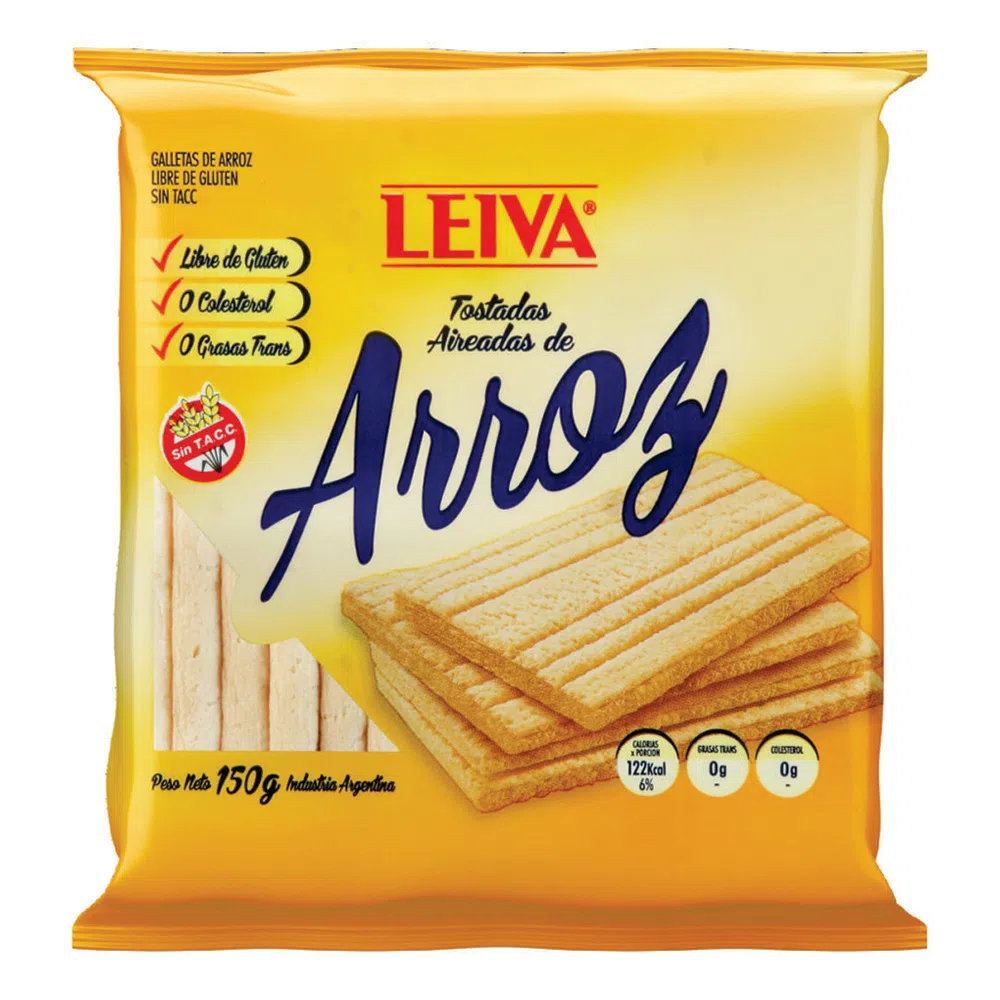 LEIVA TOSTADAS ARROZ x150g CLA