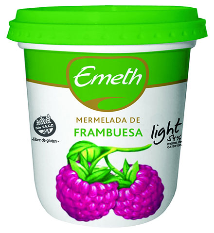 EMETH MERMELADA x420g FRAMBUESA LIGHT