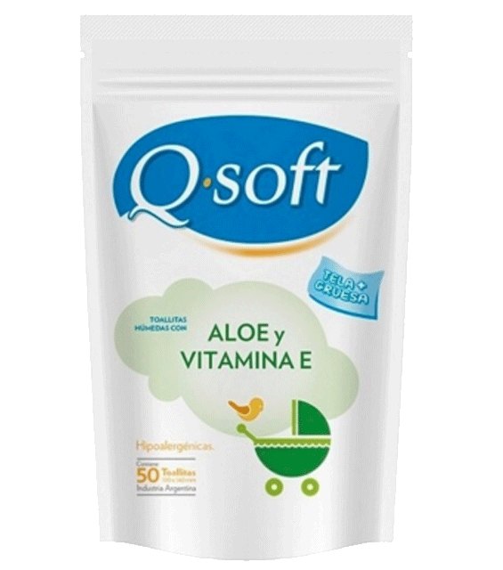 Q-SOFT TOALLAS HUM x50u DP ALOE