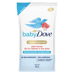 DOVE BABY JAB LIQ x180ml DP HUMECT ENR