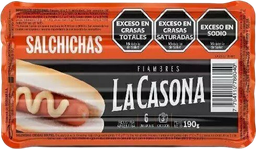 LA CASONA SALCHICHAS x6u