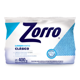 ZORRO JAB POLVO x400g MATIC CLASICO