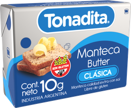 TONADITA MANTECA 100ux10g PORCION