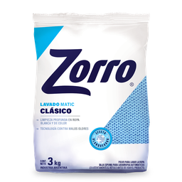 ZORRO JAB POLVO x3KG MATIC CLASICO