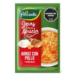 ALICANTE SOPA x63g ARROZ/POLLO