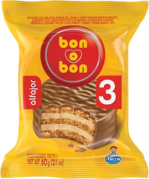 BON O BON ALFAJOR TRIPLE x60g LECHE