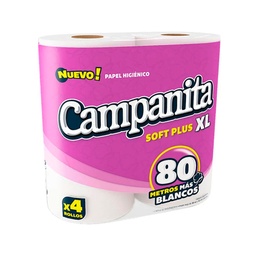 CAMPANITA PAPEL HIG 4x80m SOFT XL