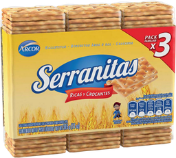 SERRANITAS GALLETA 3x105g