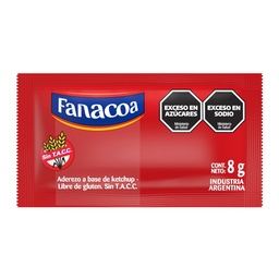 FANACOA KETCHUP 196x8g PORCION
