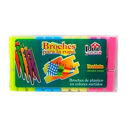 IDEAL BROCHE PLASTICO x12u