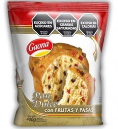 GAONA PAN DULCE x400g FRUTAS