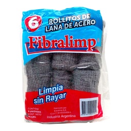 FIBRALIMP LANA ACERO ROLLO x30g
